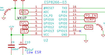 Snippet of monitor schematic