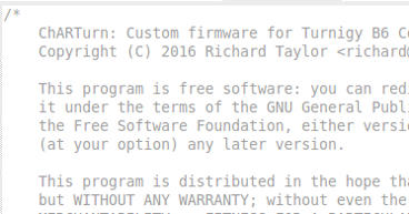 Photo of some source code
