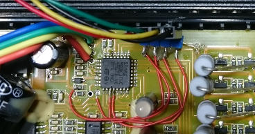 Photo of the LCD I2C Connections