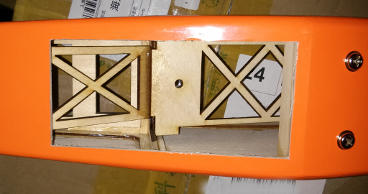 Battery tray epoxied into place.