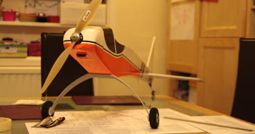 A picture of the fuselage with the prop loosely fitted.
