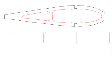 CAD Representation of wing rib and root